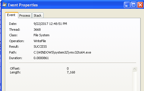 Lab03-01.exe Process Monitor File Written